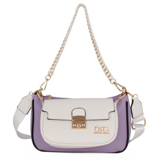 Women's Crossbody Bag Double Purple 25117-1301-LI Women's Crossbody Bag Double Purple 25117-1301-LI